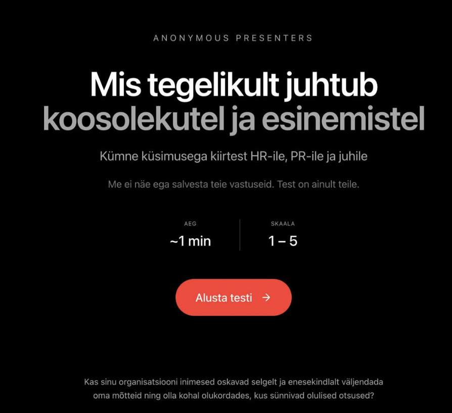 Lavahirm ehk avaliku esinemise hirm on midagi, mida kogeb maailmas umbes 75% inimestest.
Paljud tunnevad seda ärevust nii tugevalt, et väldivad esinemisi ja ava
